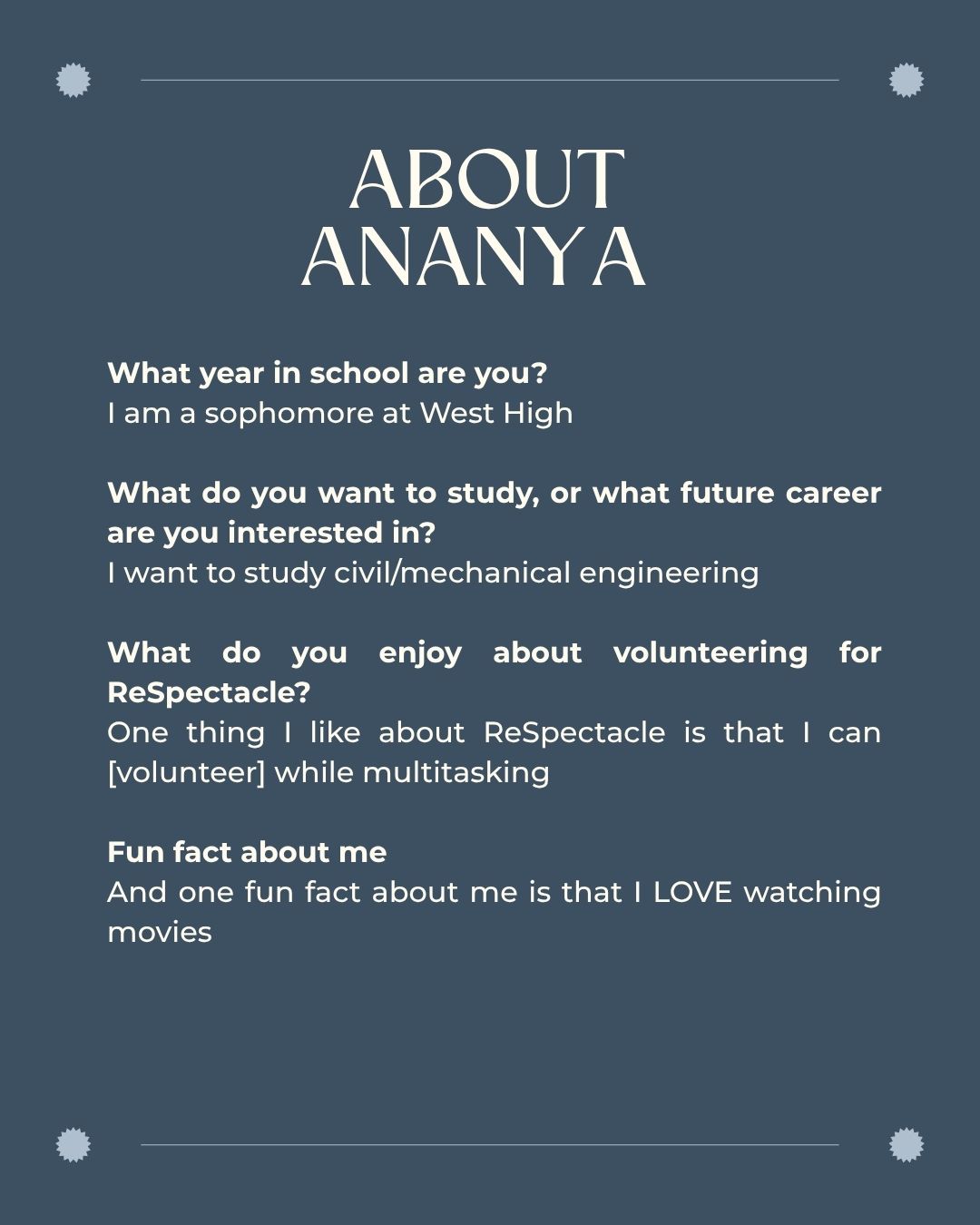 Ananya blurb