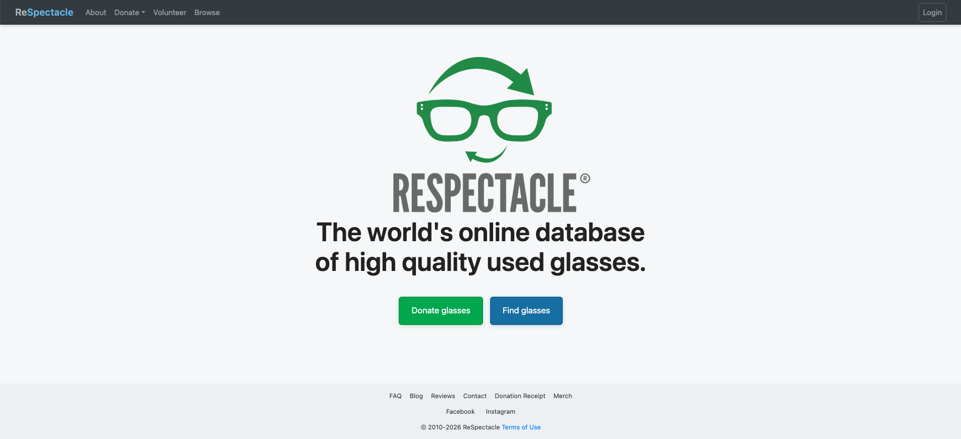 respectacle main site